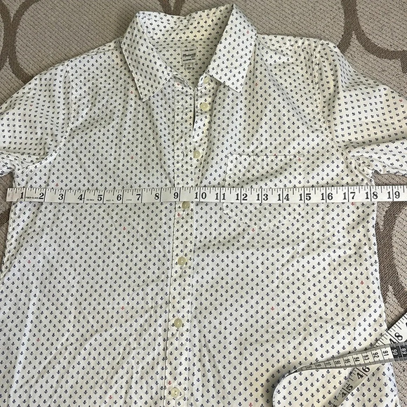 Madewell button down long sleeve mini anchor ⚓️ print shirt - Picture 12 of 16